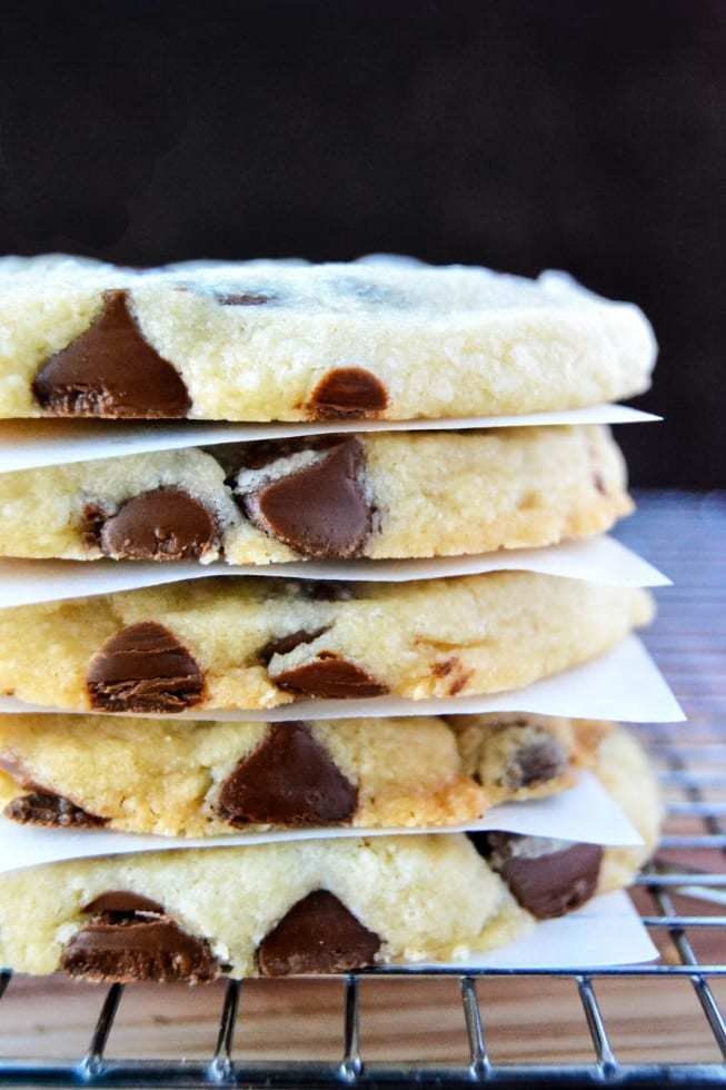 Milk Chocolate Chip Shortbread Cookies Recipe | HeyFood — heyfoodapp.com