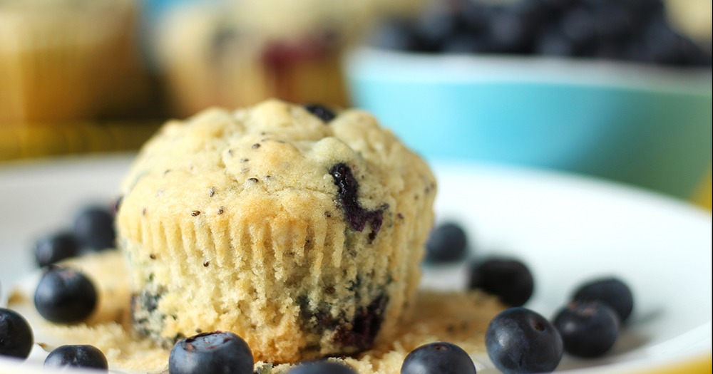 Vegan Blueberry Chia Muffins Recipe | HeyFood — heyfoodapp.com
