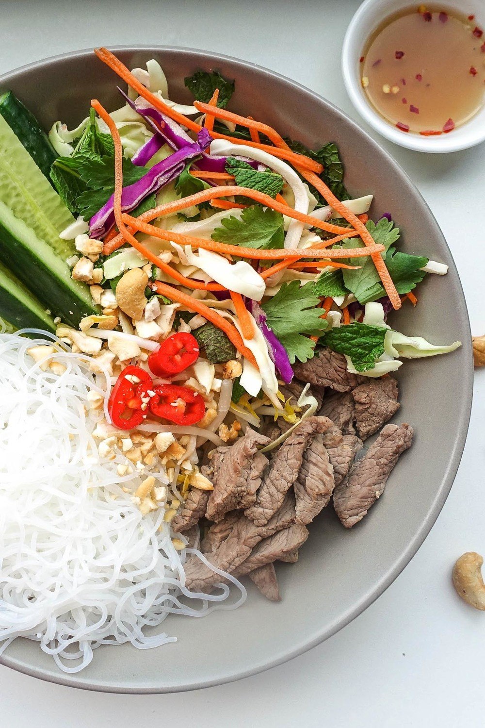 Vietnamese Pho Salad Bowl Recipe | HeyFood — heyfoodapp.com