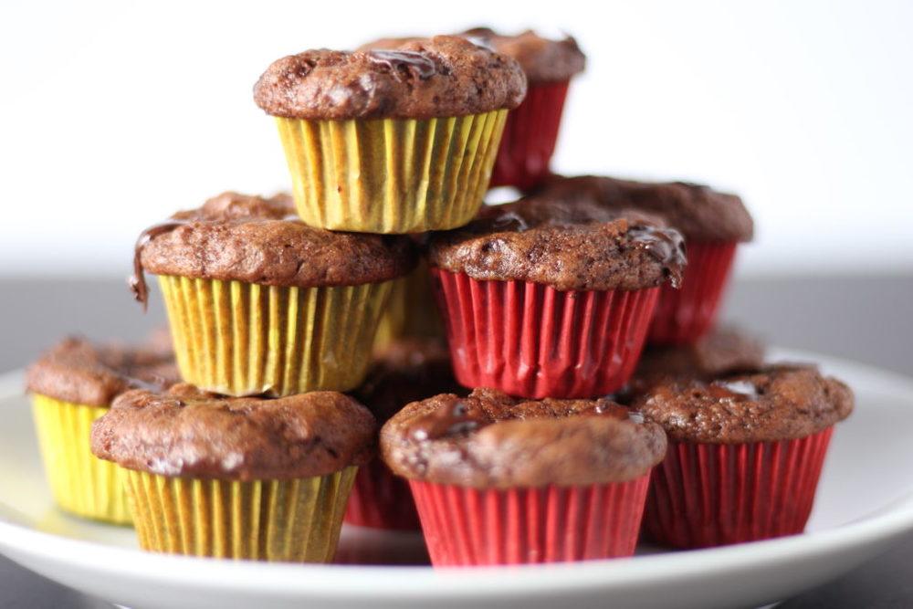 Vegan Double Chocolate Mini Muffins Recipe | HeyFood — heyfoodapp.com
