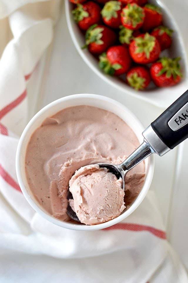 Roasted Strawberry Ice Cream Recipe | HeyFood — heyfoodapp.com