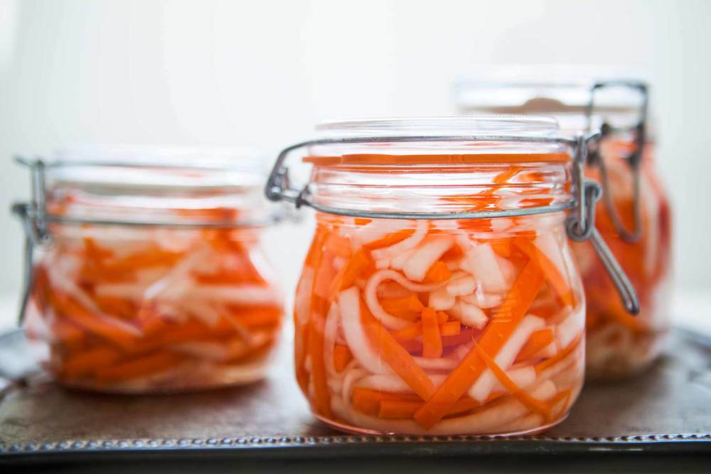 Vietnamese Daikon And Carrot Pickles Recipe | HeyFood — heyfoodapp.com