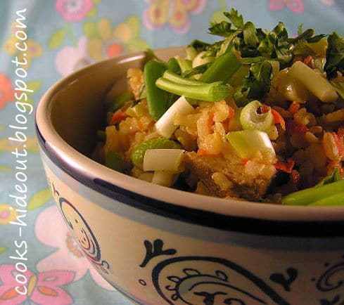 Brown Rice Salad with Asian dressing Recipe | HeyFood — heyfoodapp.com