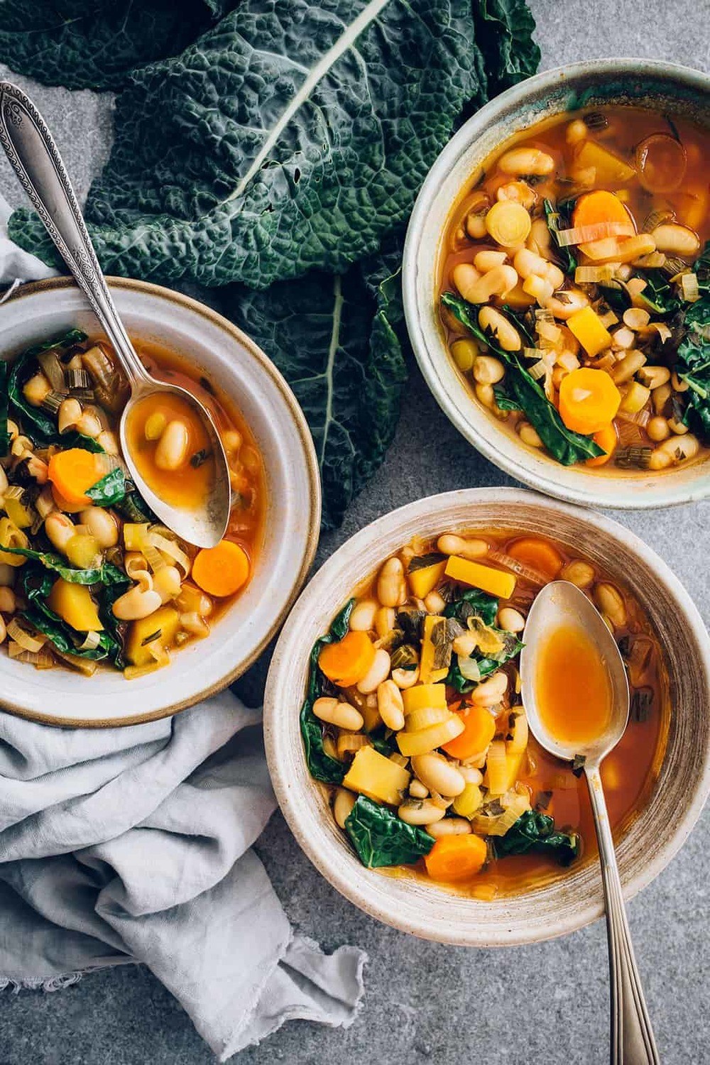 Hearty White Bean Vegetable Soup Recipe | HeyFood — heyfoodapp.com