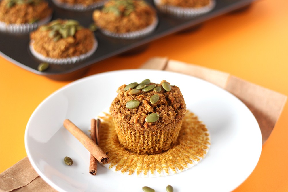 Easy Pumpkin Carrot Muffins (V, GF) Recipe | HeyFood — heyfoodapp.com