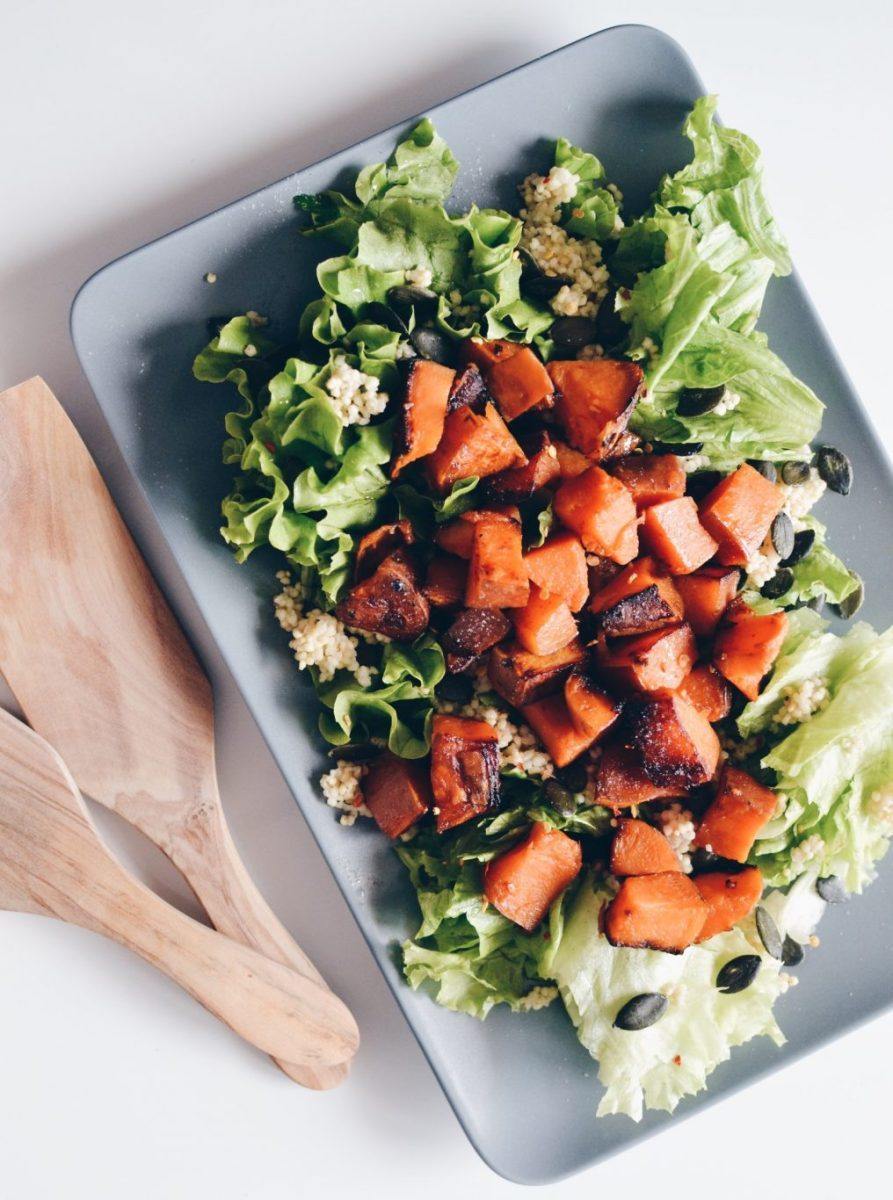 Sweet potato, millet & green salad Recipe | HeyFood — heyfoodapp.com