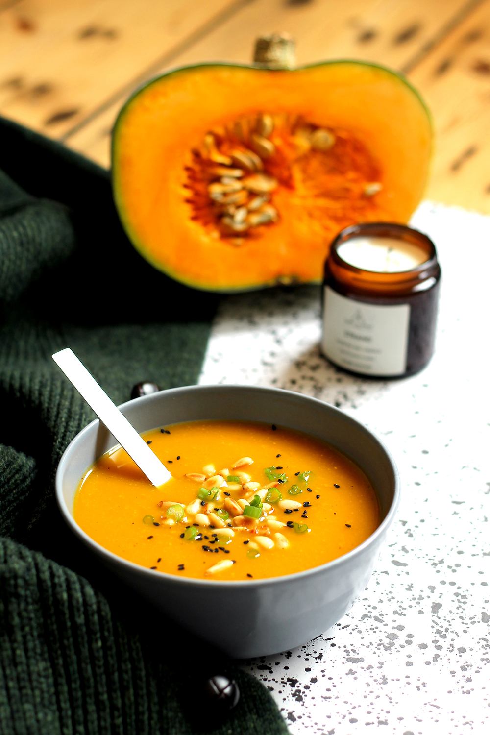 Crown Prince squash soup  Recipe | HeyFood — heyfoodapp.com