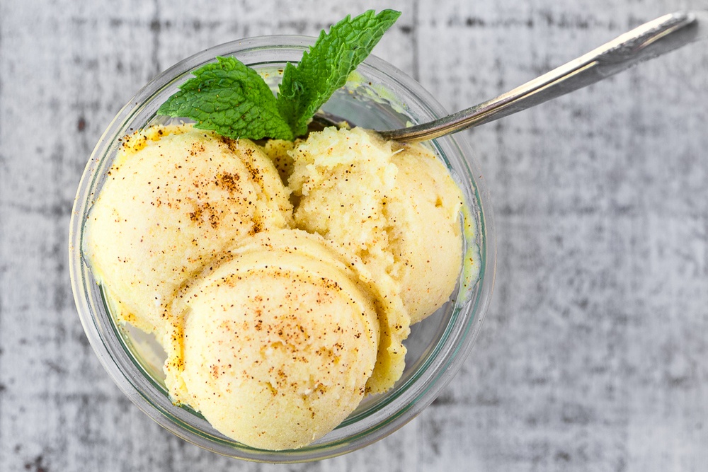 No Churn Pineapple Chile Sorbet Recipe | HeyFood — heyfoodapp.com