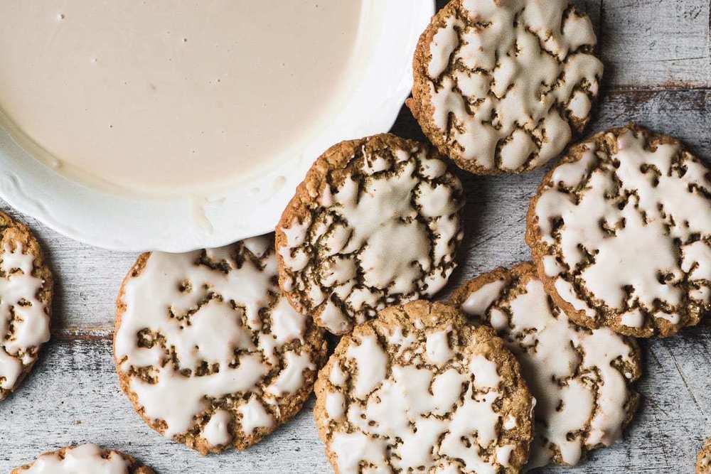 Maple Glazed Oatmeal Cookies Recipe | HeyFood — heyfoodapp.com
