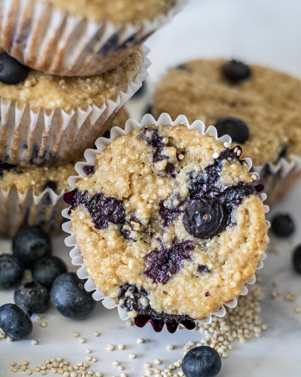 Blueberry Quinoa Muffins Recipe | HeyFood — heyfoodapp.com