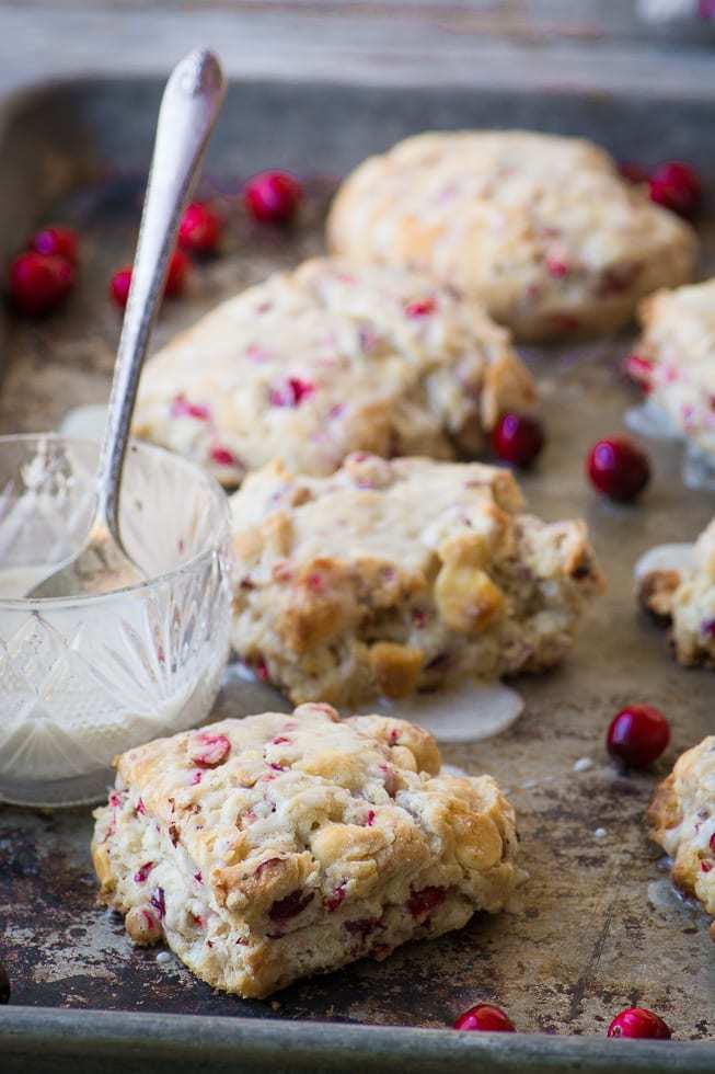 Fresh Cranberry White Chocolate Scones Recipe | HeyFood — heyfoodapp.com