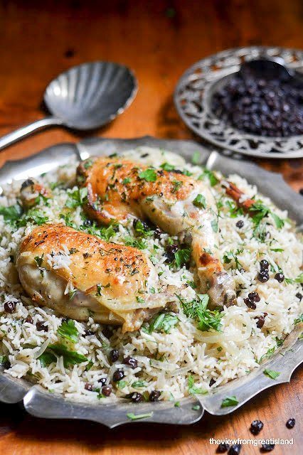 Chicken with Caramelized Onion and Cardamom Rice Recipe | HeyFood — heyfoodapp.com