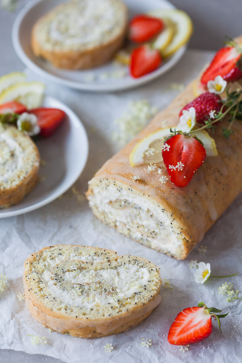 Creamy Lemon Poppy Seed Roulade Recipe | HeyFood — heyfoodapp.com