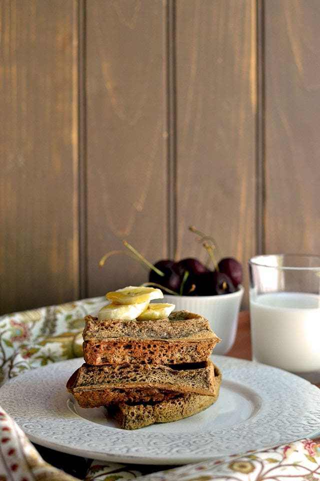 Vegan Buckwheat Waffles Recipe | HeyFood — heyfoodapp.com