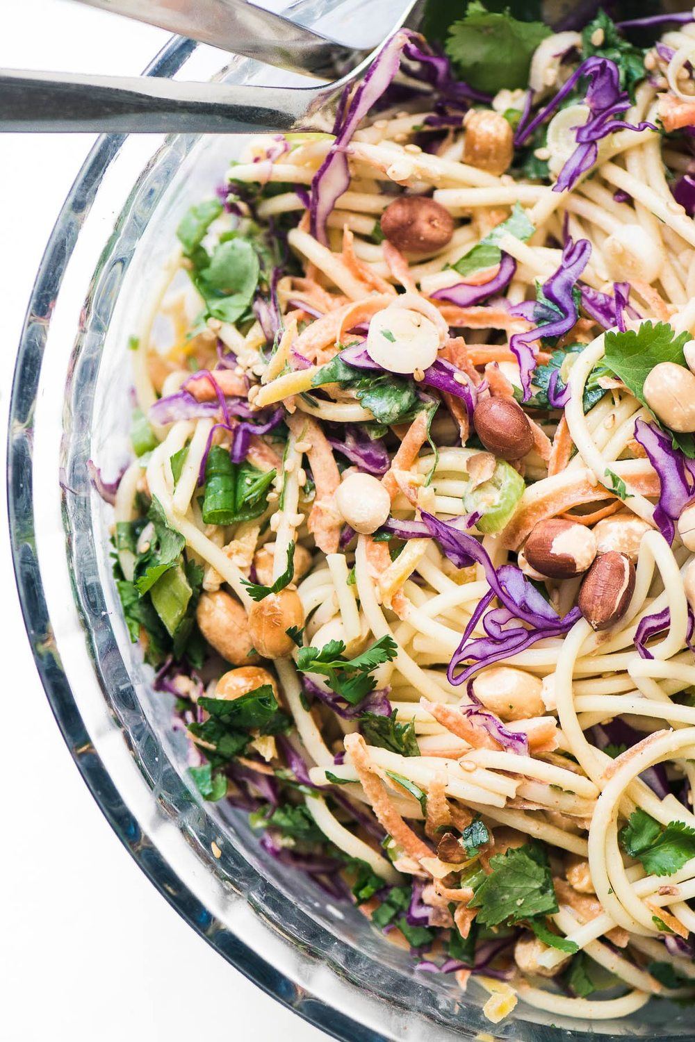 Spicy Thai Spaghetti Salad Recipe | HeyFood — heyfoodapp.com