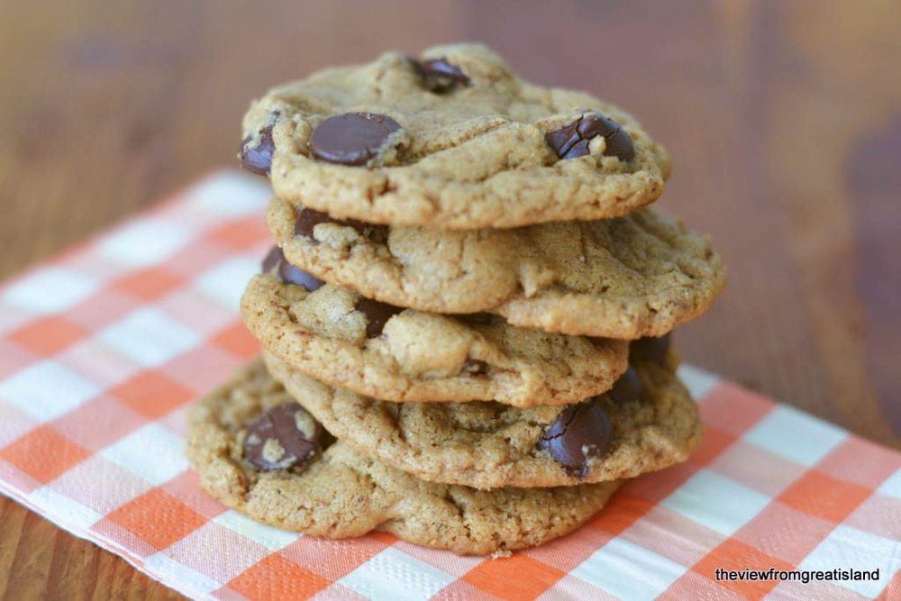 Flourless Almond Butter Chocolate Chip Cookies Recipe | HeyFood — heyfoodapp.com