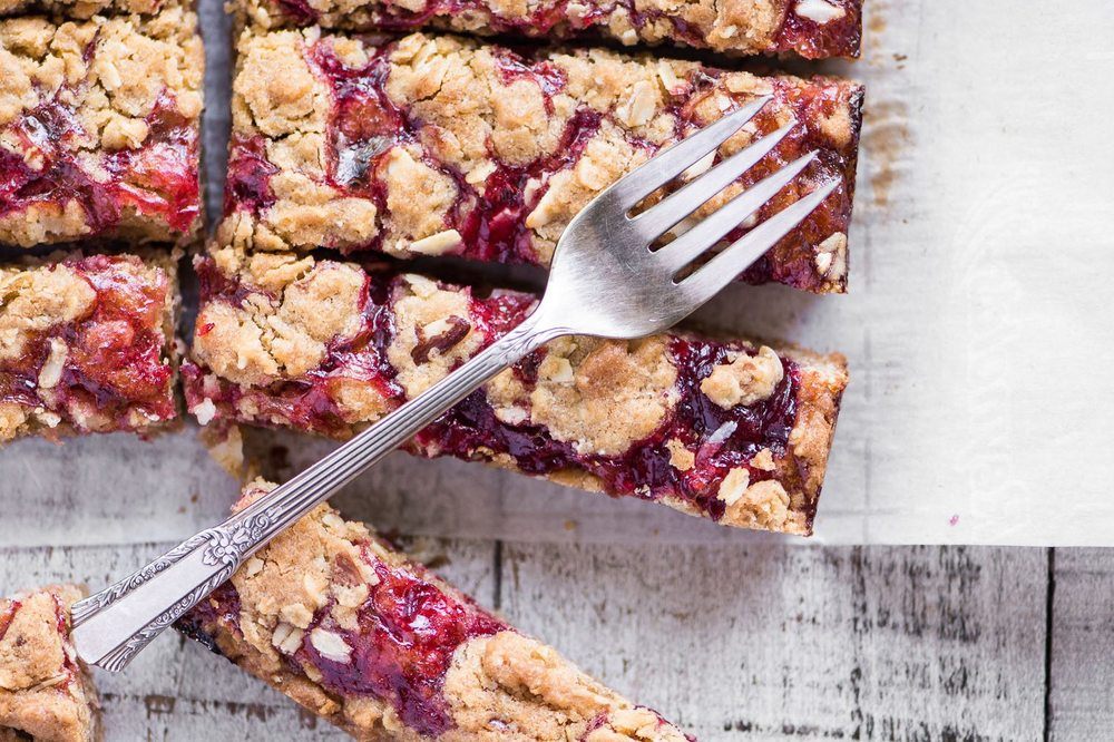 Sour Cherry Almond Bars Recipe | HeyFood — heyfoodapp.com