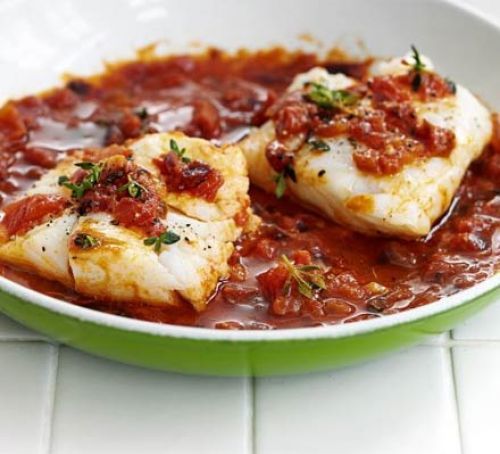 Tomato & Thyme Cod Recipe | HeyFood — heyfoodapp.com