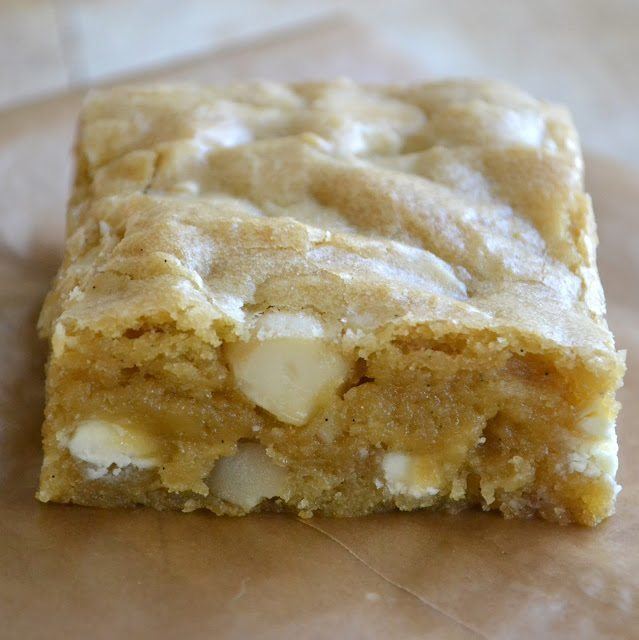 White Chocolate Macadamia Nut Blondies Recipe | HeyFood — heyfoodapp.com