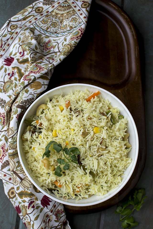 Bengali Mishti Pulao with Vegetables Recipe | HeyFood — heyfoodapp.com