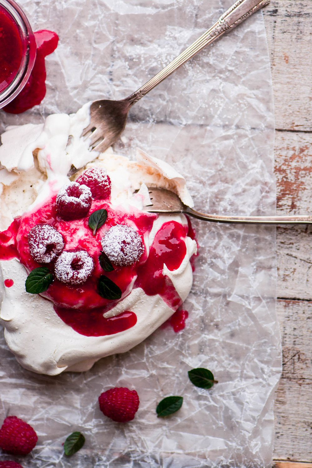 Individual Fresh Raspberry Pavlovas Recipe | HeyFood — heyfoodapp.com