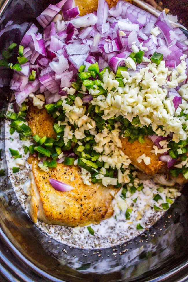Slow Cooker Basil Chicken In Coconut Curry Sauce Recipe | HeyFood — heyfoodapp.com