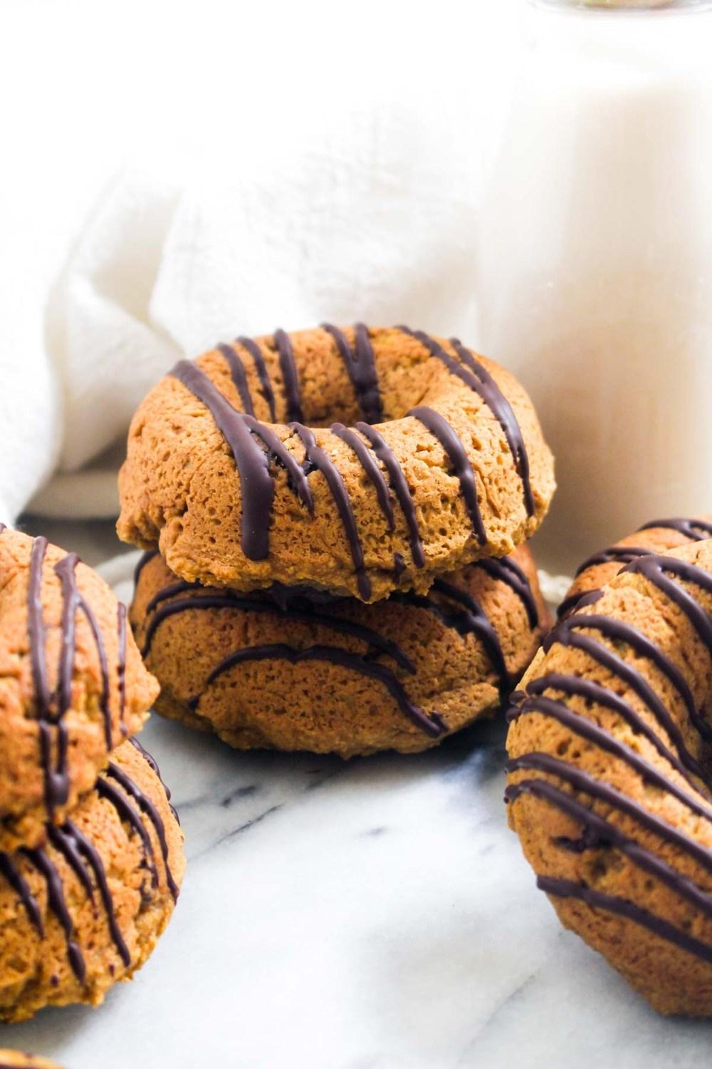 Pumpkin Chocolate Chip Donuts Recipe | HeyFood — heyfoodapp.com