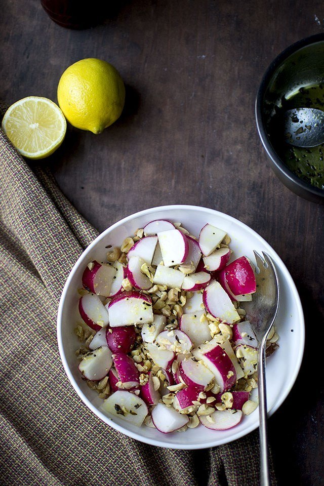 Radish and Peanut Salad (Indian Style) Recipe | HeyFood — heyfoodapp.com