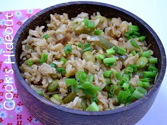 Chinese style Green Rice Recipe | HeyFood — heyfoodapp.com