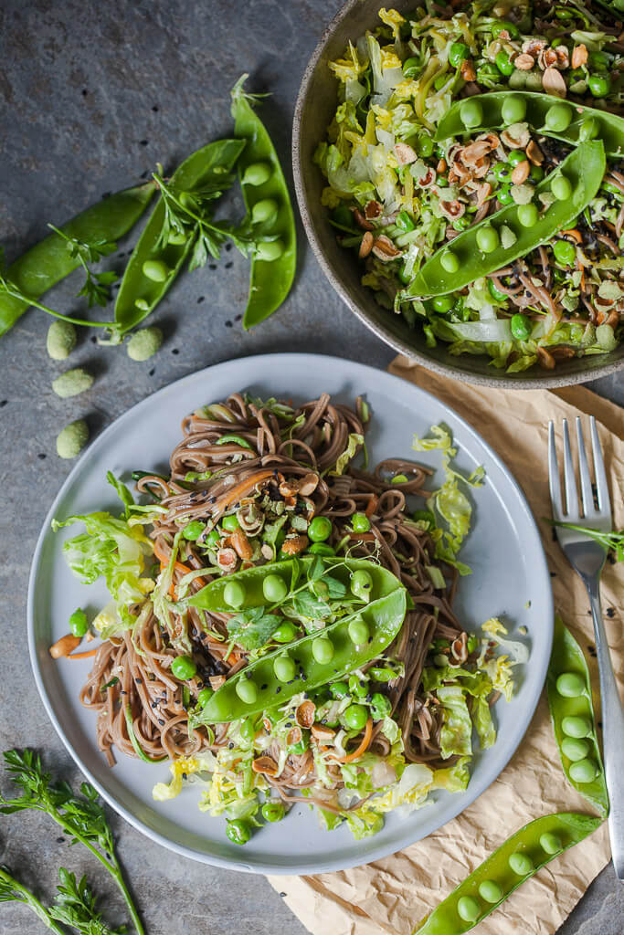 Spring Green Soba Noodle Salad  Recipe | HeyFood — heyfoodapp.com