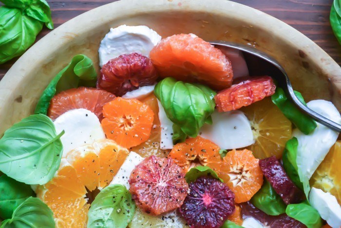 Citrus Caprese Salad with Honey Vinaigrette Recipe | HeyFood — heyfoodapp.com