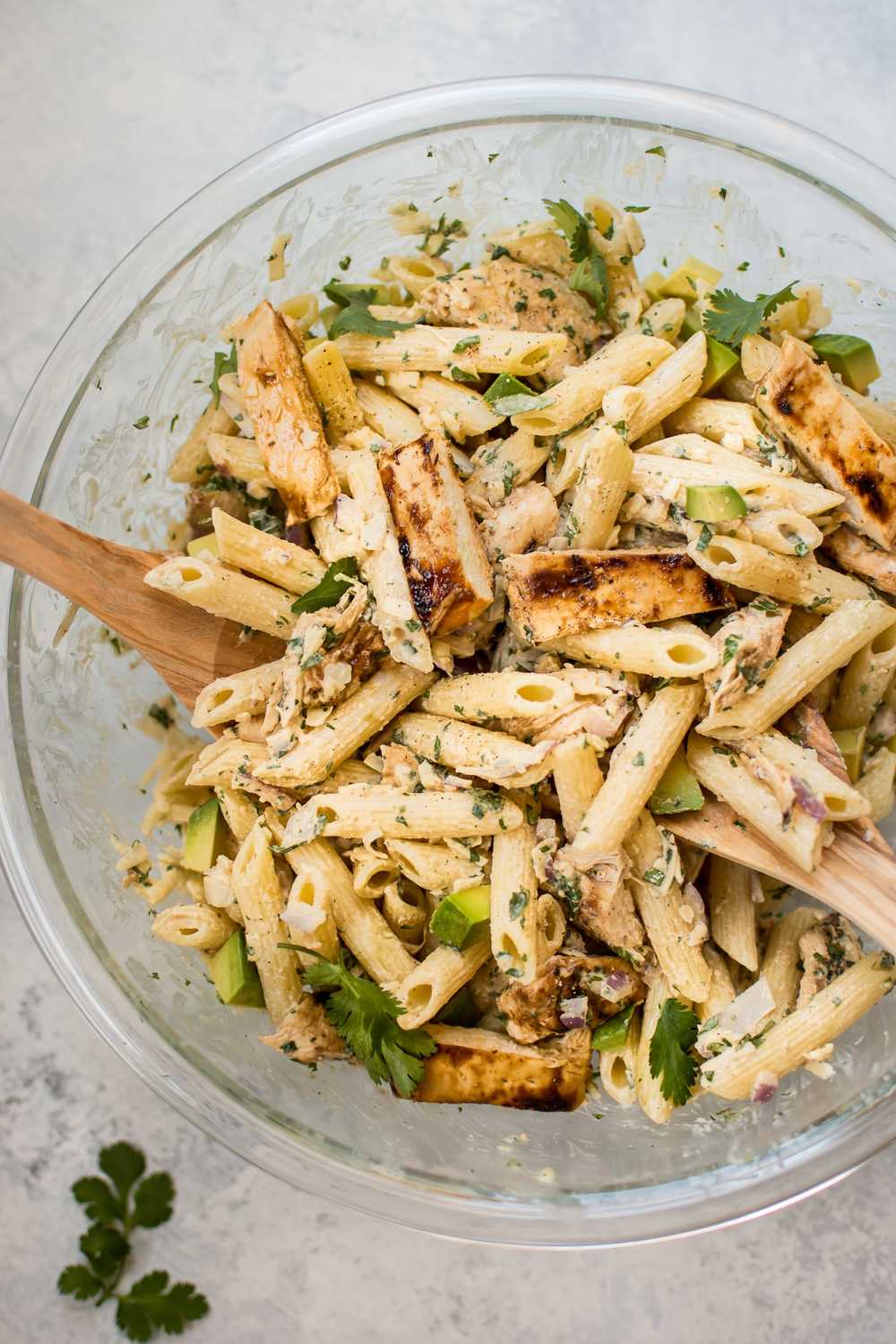 Grilled Chicken Pasta Salad Recipe | HeyFood — heyfoodapp.com