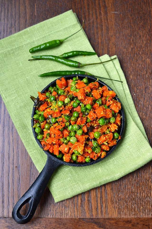 Fresh Green Peas & Carrot Curry with Coconut Recipe | HeyFood — heyfoodapp.com