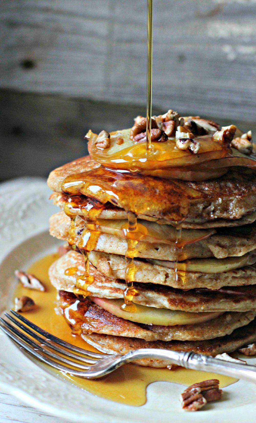 Apple & Flax Crispy Pancakes Recipe | HeyFood — heyfoodapp.com