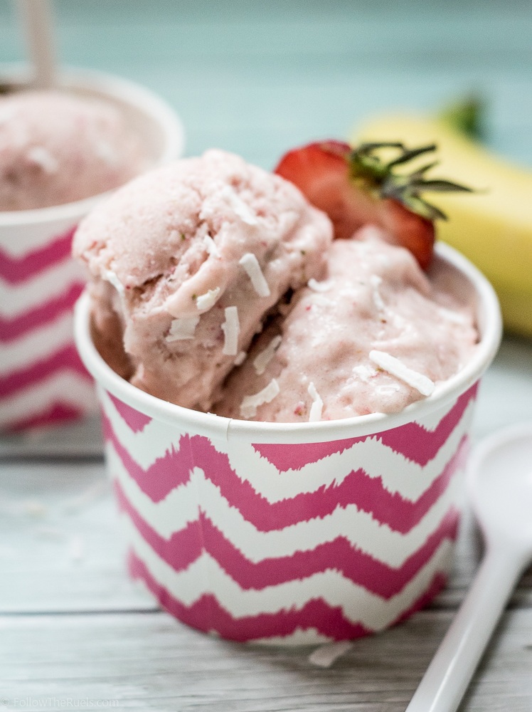 No Churn Strawberry Banana Ice Cream Recipe | HeyFood — heyfoodapp.com