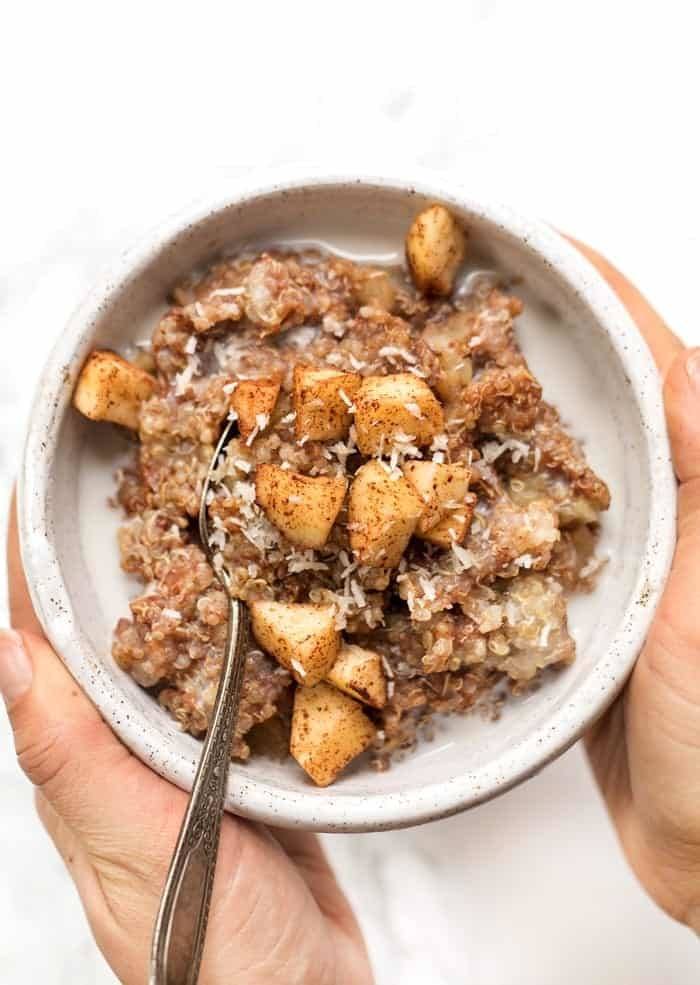 Cinnamon Apple Quinoa Breakfast Recipe | HeyFood — heyfoodapp.com