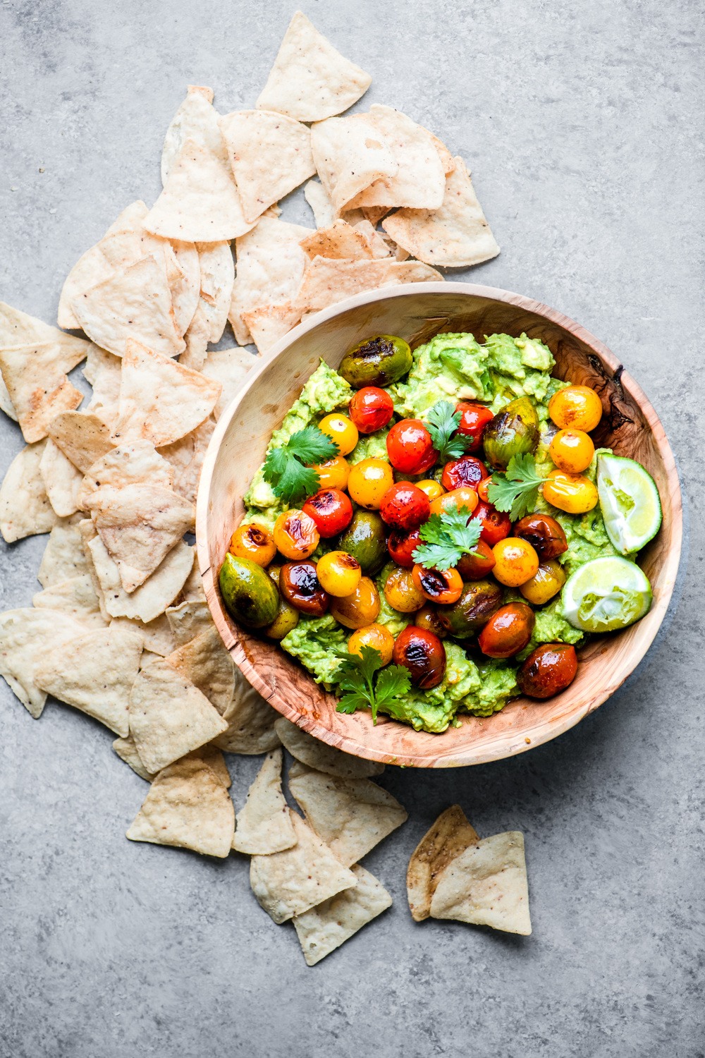 Guacamole Topped with Blistered Tomatoes Recipe (Quick and Easy