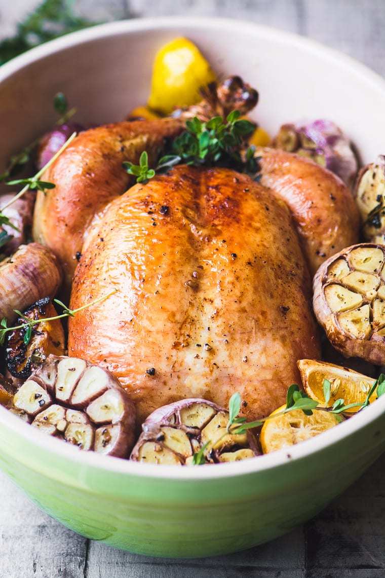 Roast Chicken with Garlic Recipe | HeyFood — heyfoodapp.com