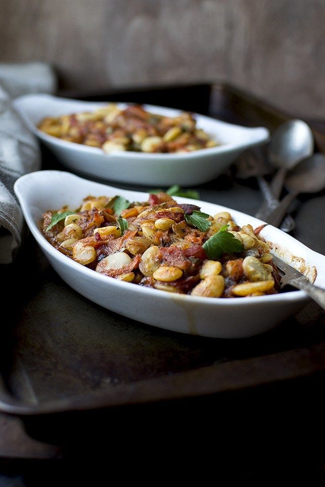 Mediterranean Style Baked Lima Beans Recipe | HeyFood — heyfoodapp.com