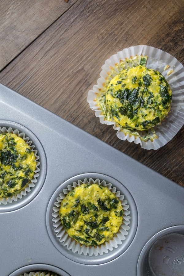 Spinach and Cheese Egg Muffins Recipe | HeyFood — heyfoodapp.com