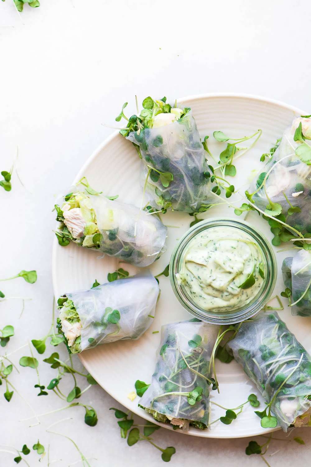 Chicken Salad Summer Rolls Recipe | HeyFood — heyfoodapp.com