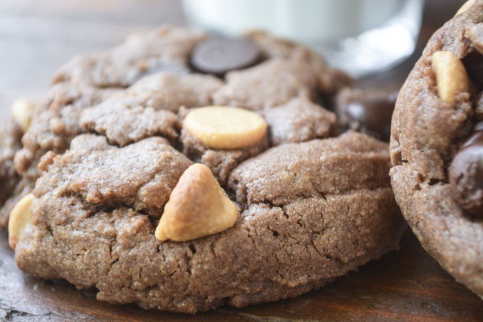 Flourless Chocolate Peanut Butter Chip Cookies Recipe | HeyFood — heyfoodapp.com