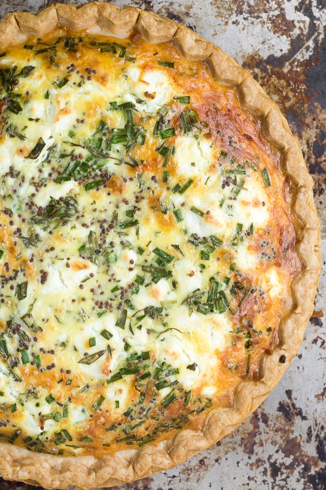 Sweet Onion and Herb Quiche Recipe | HeyFood — heyfoodapp.com