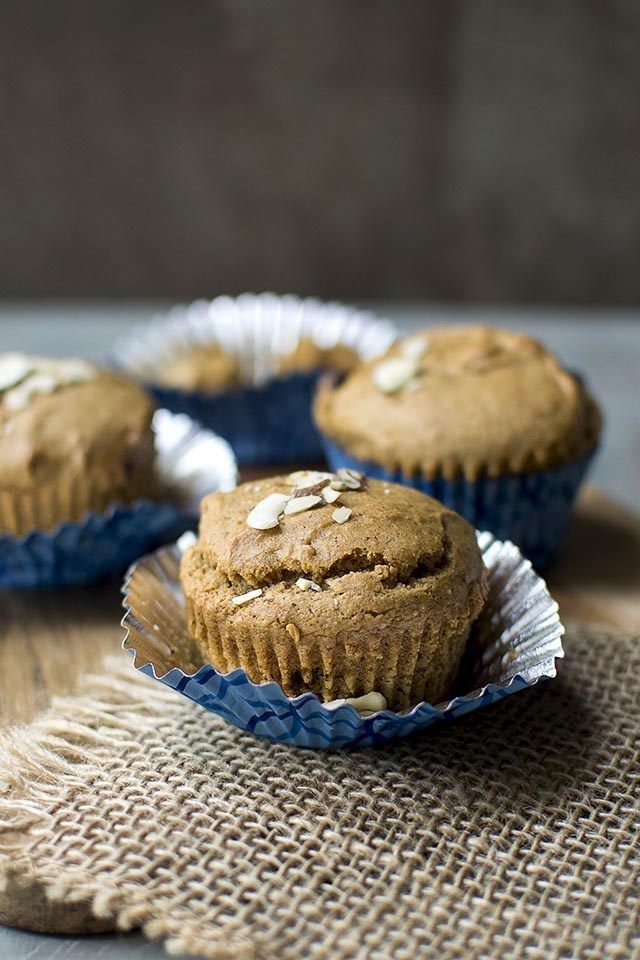 Almond Butter Chocolate Chip Muffins (Eggless Recipe) for #BreadBakers Recipe | HeyFood — heyfoodapp.com