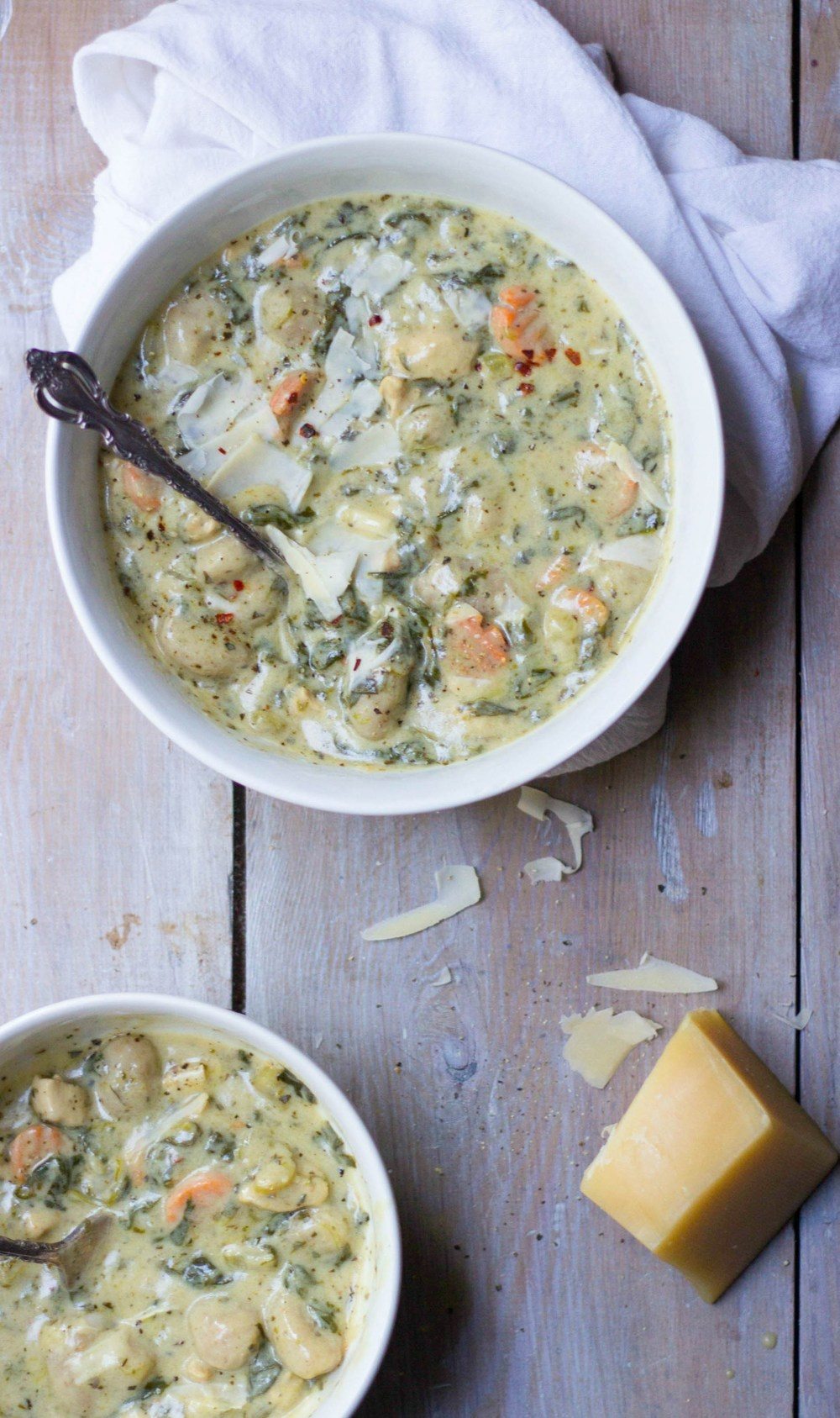 Chicken, Spinach & Gnocchi Soup Recipe | HeyFood — heyfoodapp.com