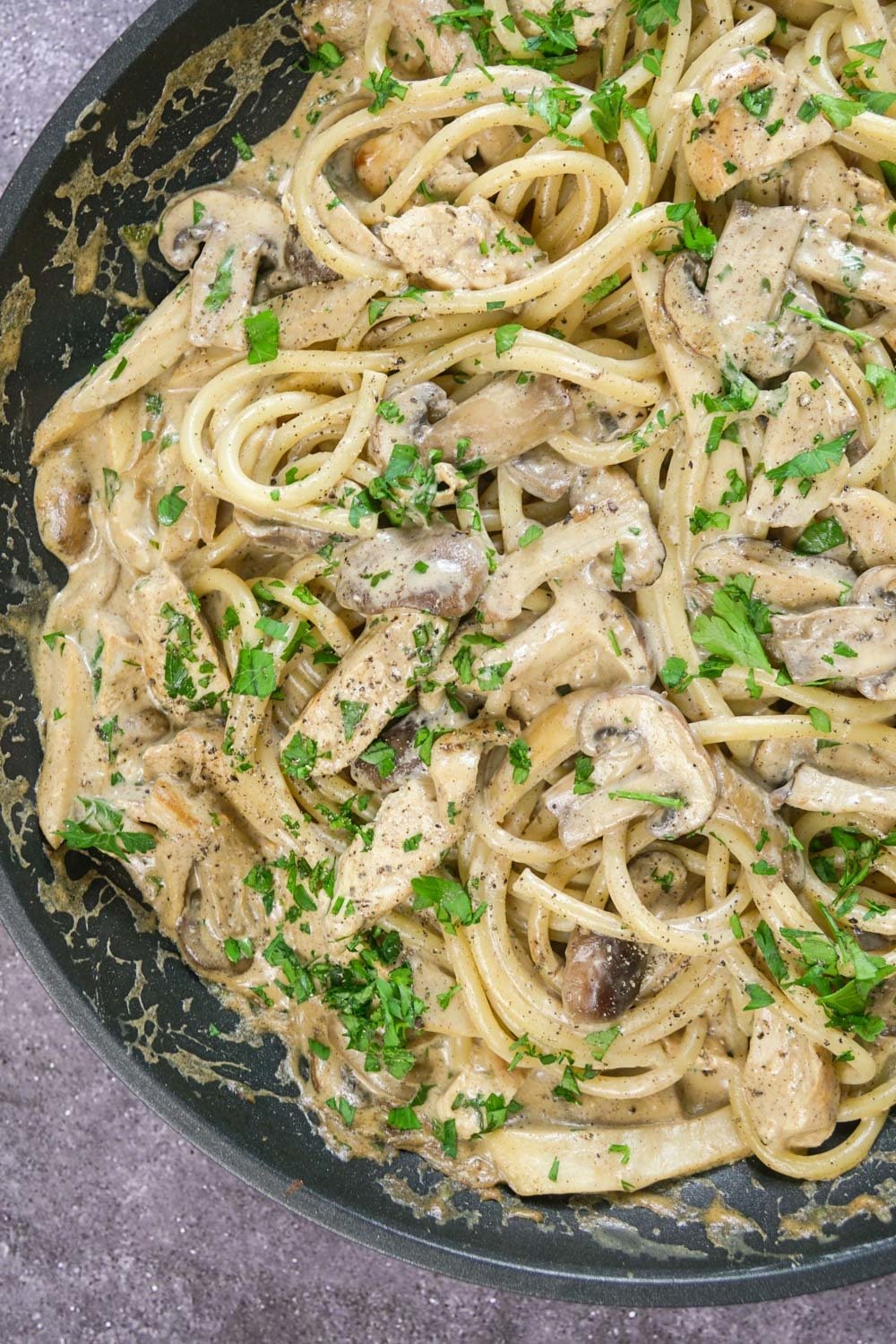 Creamy Chicken and Wild Mushroom Pasta Recipe | HeyFood — heyfoodapp.com