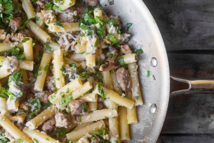 Ziti with Sausage Lemon and Sage Recipe | HeyFood — heyfoodapp.com