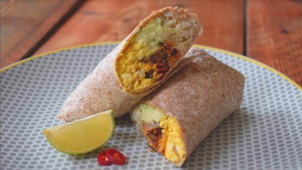 Bangin' Vegan Breakfast Burrito Recipe | HeyFood — heyfoodapp.com