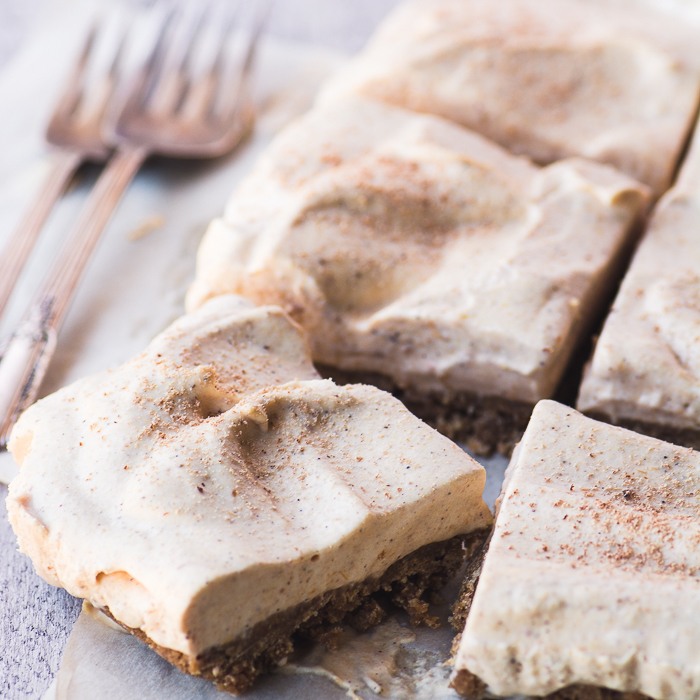 No Bake Pumpkin Cloud Bars Recipe | HeyFood — heyfoodapp.com