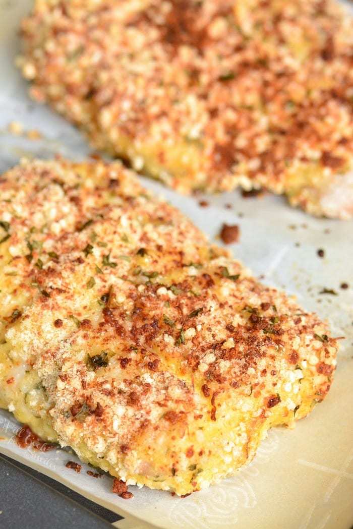 Parmesan Crusted Baked Mahi Mahi Recipe | HeyFood — heyfoodapp.com